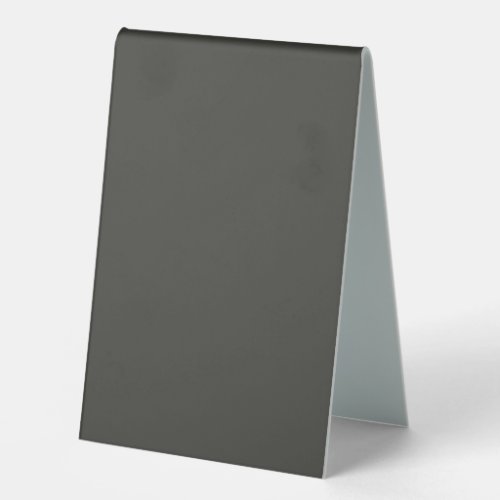 Black olive solid color  table tent sign