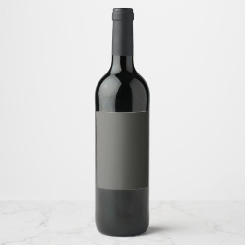 Black olive solid color  wine label