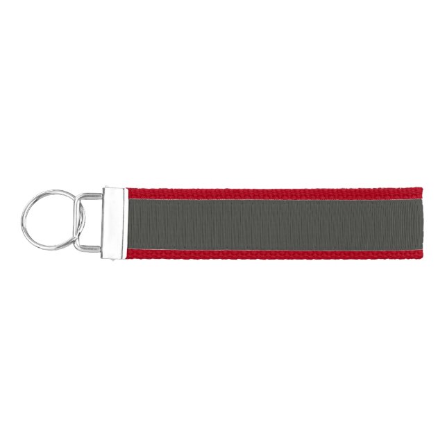 Black olive (solid color)  wrist keychain (Keys on Left)