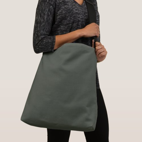 Black Olive Solid Plain Color Crossbody Bag