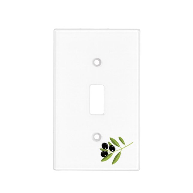 Black Olives Light Switch Cover (Front)