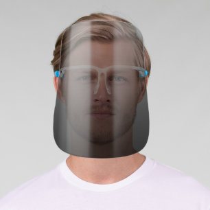 Black Ombre - Clear to Grey Face Shield