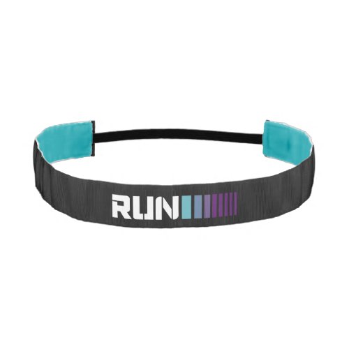 Black Ombr Run Active Sports Athletic Headband