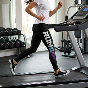 Black Ombré Run Active Sports Leggings