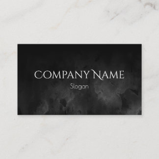 Black Ombre Watercolor Business Card