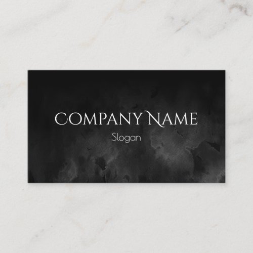 Black Ombre Watercolor Business Card