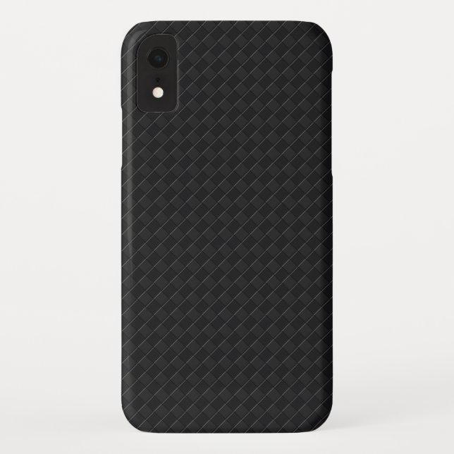Black on Black Checkered Automotive Pattern Case-Mate iPhone Case (Back)