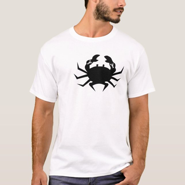 black on black fighting crab T-Shirt (Front)