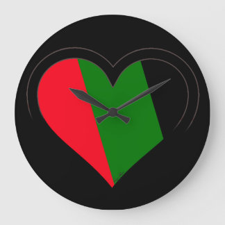 BLACK ON BLACK LOVE CLOCK