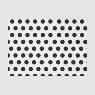 Black on Black Polka Dot Chic Tissue Paper