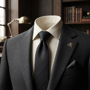 Black on Black Shadow Stripe Neck Tie