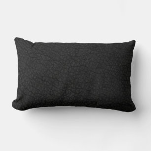 Black on black solid color pattern pillow