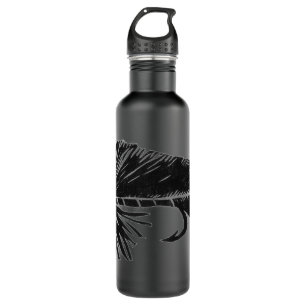 "Black on Black" Streamer Water Bottle