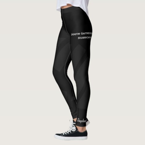 Black on Black TeamClub Leggings with Fake Shorts