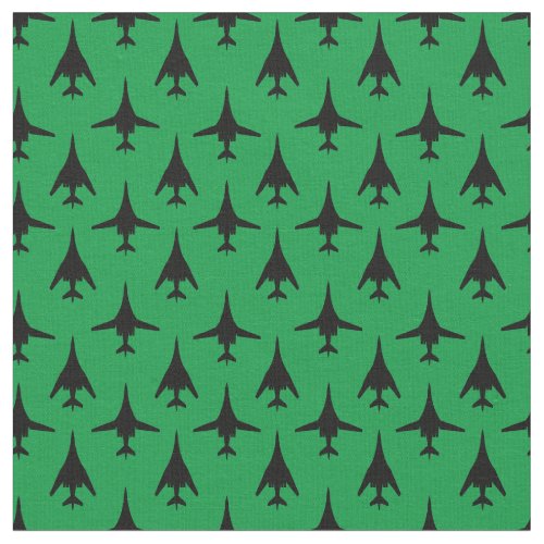 Black on Green B_1 Spirit Bomber Pattern Fabric