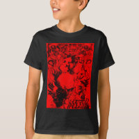 Black on Red Energy: Abstract Hip Hop Art Graphic