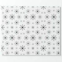 Arrow Snowflakes Wrapping Paper, Black, White, Christmas, 30, 160 Sq –  dealwake