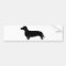 Black on White Dachsund