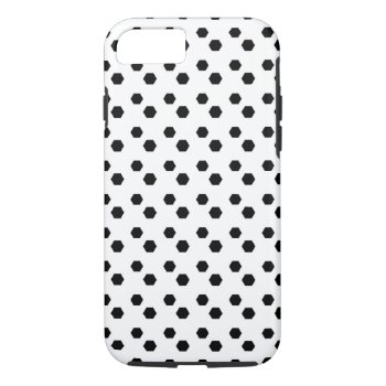 Black On White Dot Design Iphone 8/7 Case by greatgear at Zazzle
