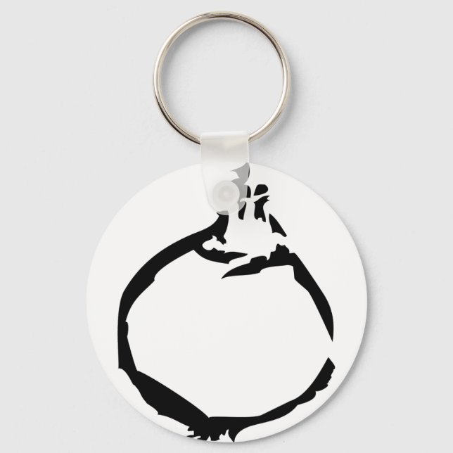 black onion icon keychain (Front)