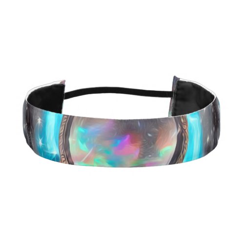 Black Opal  Fire Athletic Headband