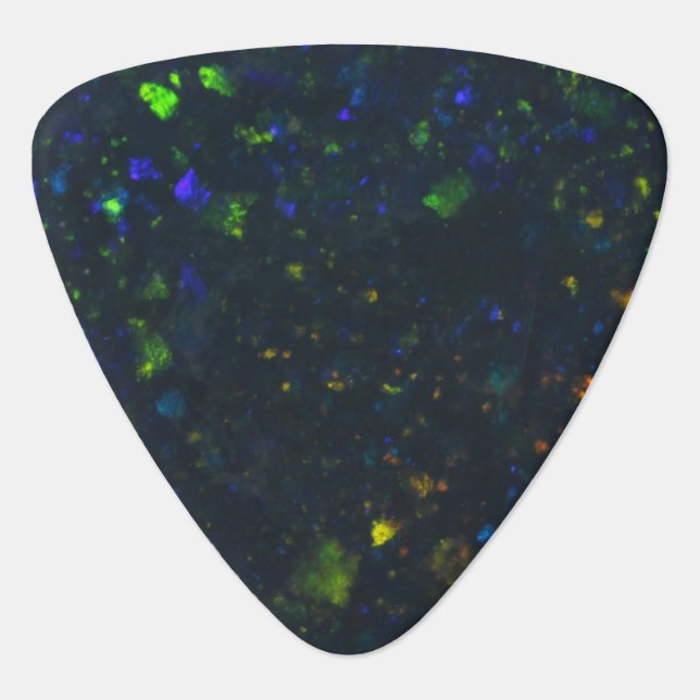 Black Opal Guitar Pick (Front)