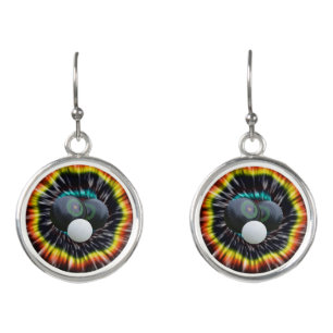 Black Opal Lawn Bowls Tie Dye, Earrings