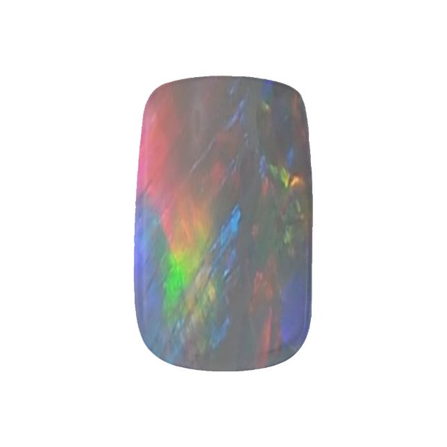 Black Opal - Minx Nail Art (Left Thumb)