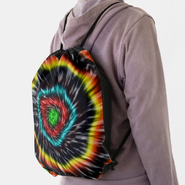 Black Opal Tie Dye,  Drawstring Bag (Insitu)