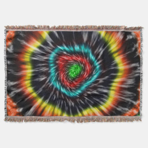 Black Opal Tie Dye, Throw Blanket