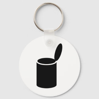 Black Opened Tin Keychain
