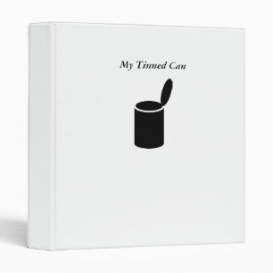 Black Opened Tin, My Tinned Can Binder
