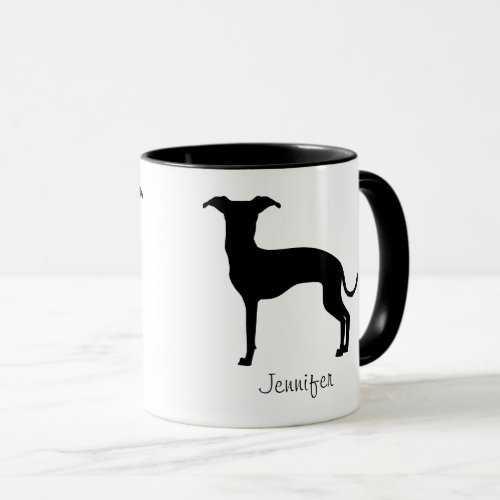 Black Or Any Other Color Iggy Silhouette  Name Mug