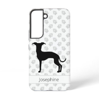 Black (Or Any Other Color) Iggy Silhouette &amp; Name Samsung Galaxy S22 Case