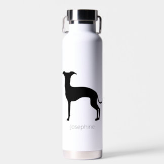 Black (Or Any Other Color) Iggy Silhouette & Name Water Bottle