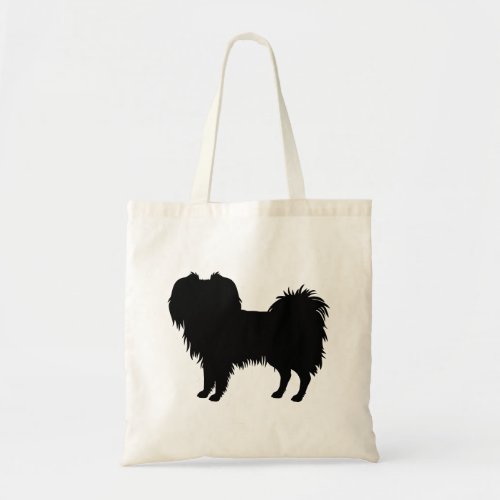 Black Or Other Color Phalne Dog Silhouette Tote Bag