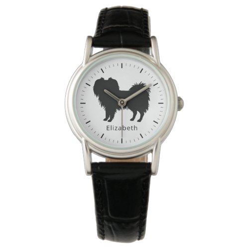 Black Or Other Color Phalne Dog Silhouette Watch