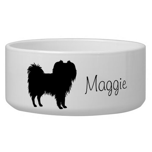 Black Or Other Color Phalne With Custom Name Bowl