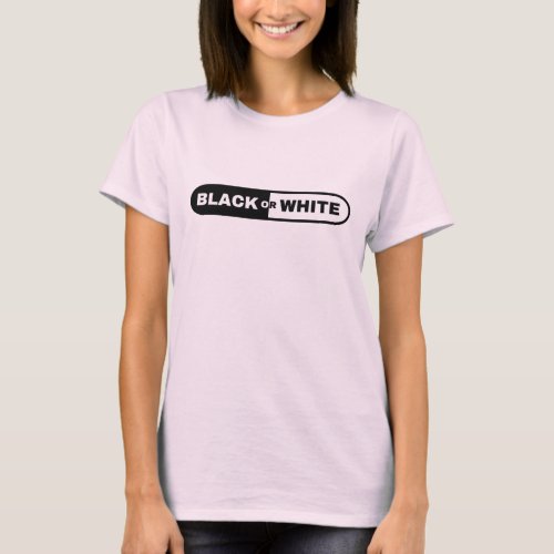 Black or White Capsule Art Design T_Shirt