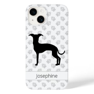 Black (Or Your Color) Iggy Silhouette With Name Case-Mate iPhone 14 Case