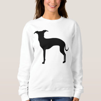 Black (Or Your Color) Italian Greyhound Silhouette Sweatshirt
