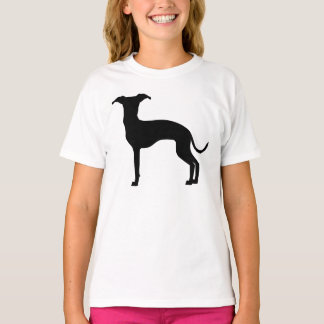 Black (Or Your Color) Italian Greyhound Silhouette T-Shirt