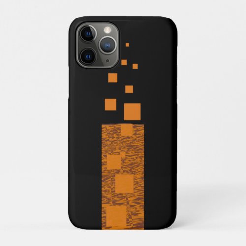 Black orange alert float fire torch mystery wand iPhone 11 pro case