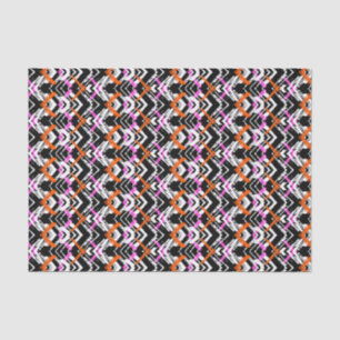 Black, Orange, And Pink Hand Drawn Arrow Pattern Tissue Paper