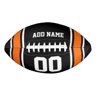 Black|Orange Football Jersey Stripes