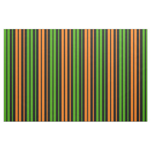 Black Orange Green Vertical Stripes Design   Fabric