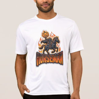 Black Orange Headless Horseman Halloween T-Shirt