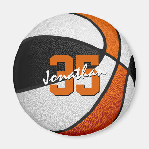 black orange kids sports party gifts basketball magnet