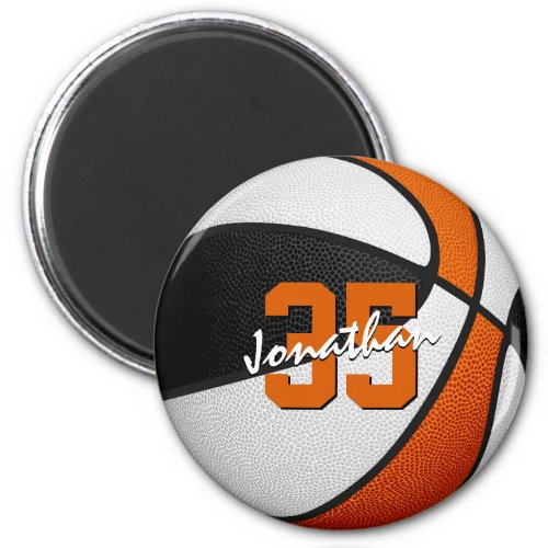 black orange kids sports party gifts basketball magnet