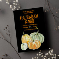 Black orange mint pumpkin Halloween party